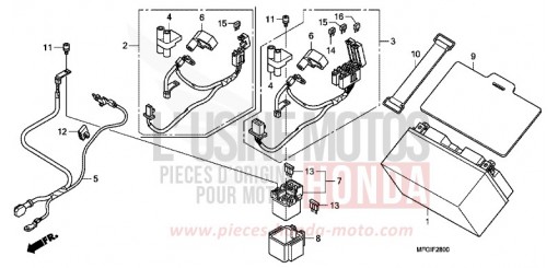 BATTERIE (1) CB600FAA de 2010